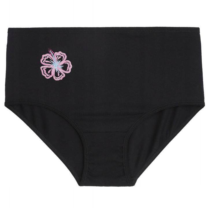 3x Figi Majtki Damskie Maxi Bikini Wysoki Stan Maxi Czarne MORAJ 3XL