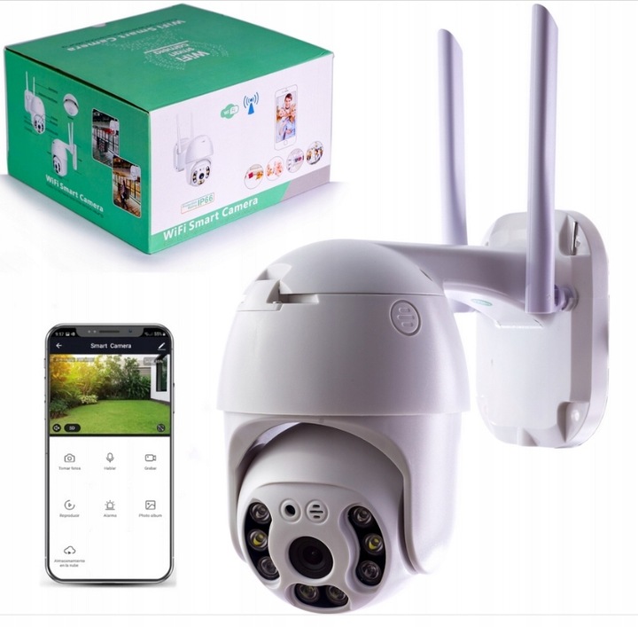 KAMERA ZEWNĘTRZNA WIFI IP OBROTOWA 4MPX MONITORING