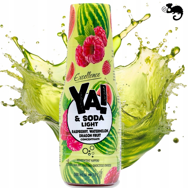 YA! KONCENTRAT SODA STREAM LIGHT ZERO bez cukru mix 8 SMAKÓW x500ml aż 4L !