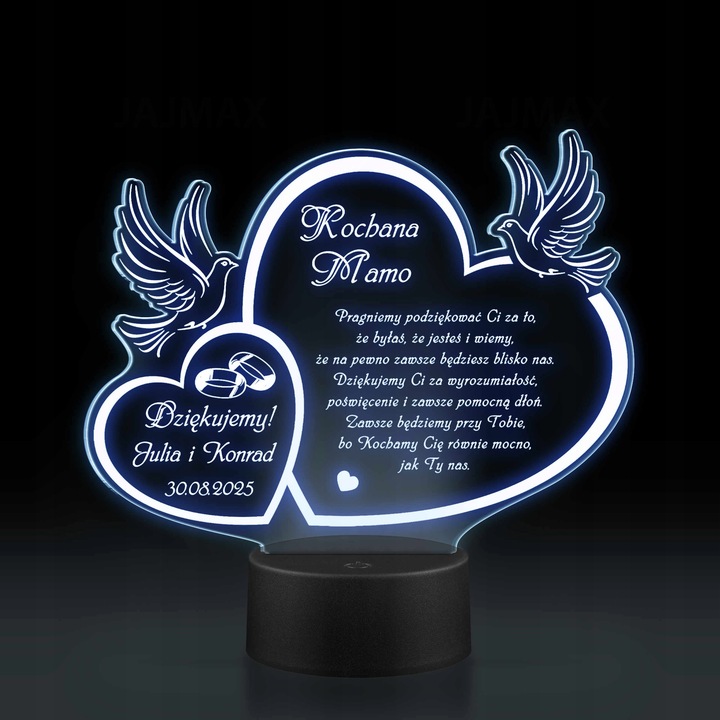 PODZIĘKOWANIA DLA RODZICÓW Świadków PREZENT na ŚLUB WESELE z TWOIM GRAWERem