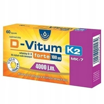 D-VITUM forte 4000 j.m. witamina D3 + K2 MK-7 60