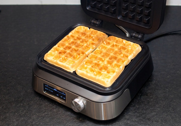 Gofrownica XXL z wyświetlaczem LCD | chrupiące gofry, regulacja