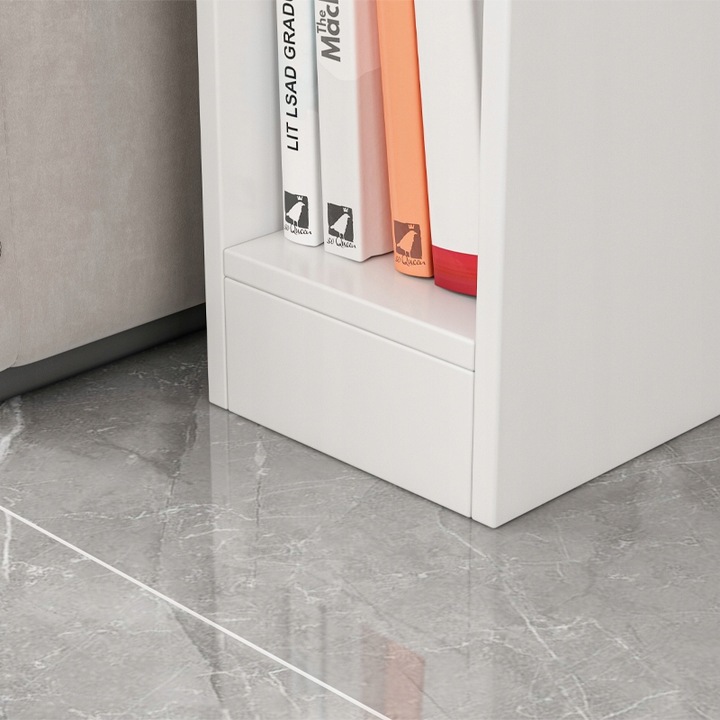 SZAFKA NOCNA WĄSKA Z SZUFLADĄ STOLIK Z PÓŁKĄ NOWOCZESNY LOFT SYPIALNI