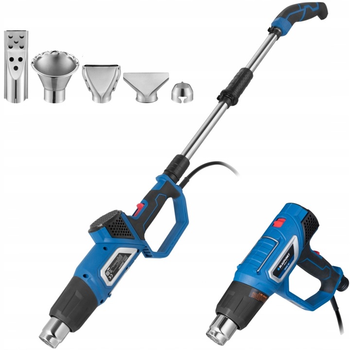 WYPALARKA Z AKCESORIAMI DO CHWASTÓW 2w1 BLAUPUNKT HG6010 5 NASADEK 600