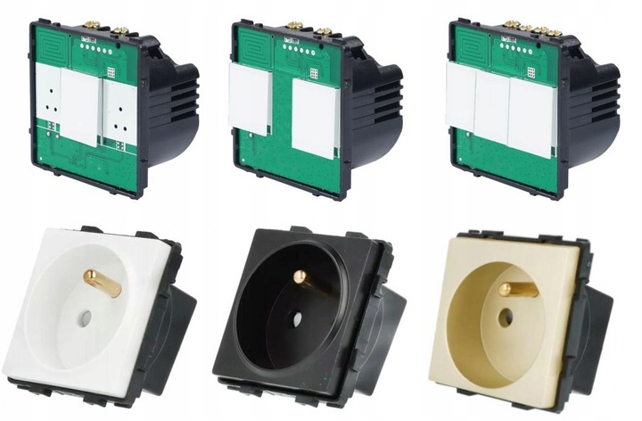 GNIAZDO GNIAZDKO SZKLANE Z BOLCEM Z WŁĄCZNIKIEM POJEDYNCZYM CZARNE