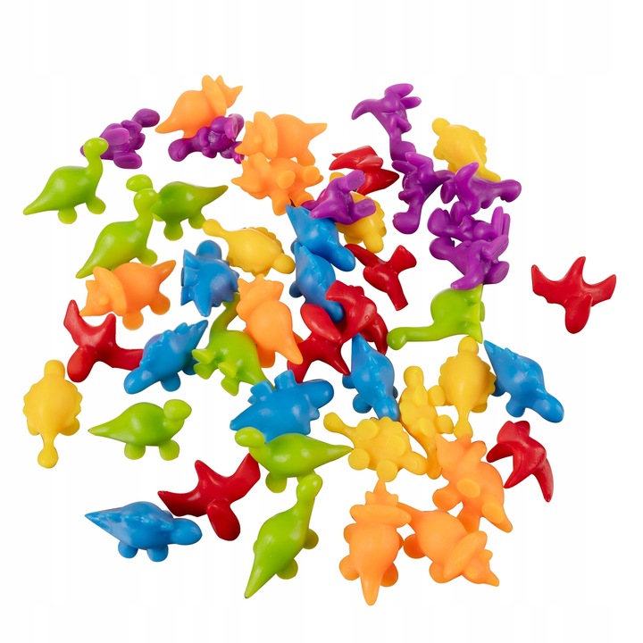 Tuba Dinozaurów Zestaw Dinozaury do Nauki Liczenia Kolorów Dinozaury Dzieci