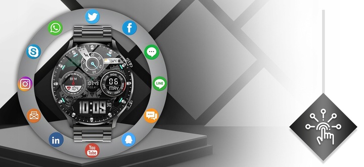 Smartwatch Zegarek Męski 2 gen Polskie menu Połączenia Sport Smart Watch