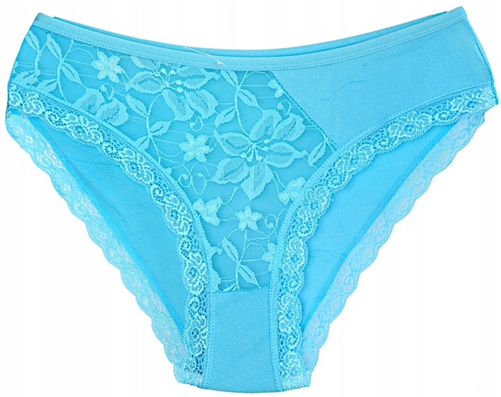 Majtki DAMSKIE figi bambusowe KORONKOWE zestaw 8 SZTUK rozmiar XL