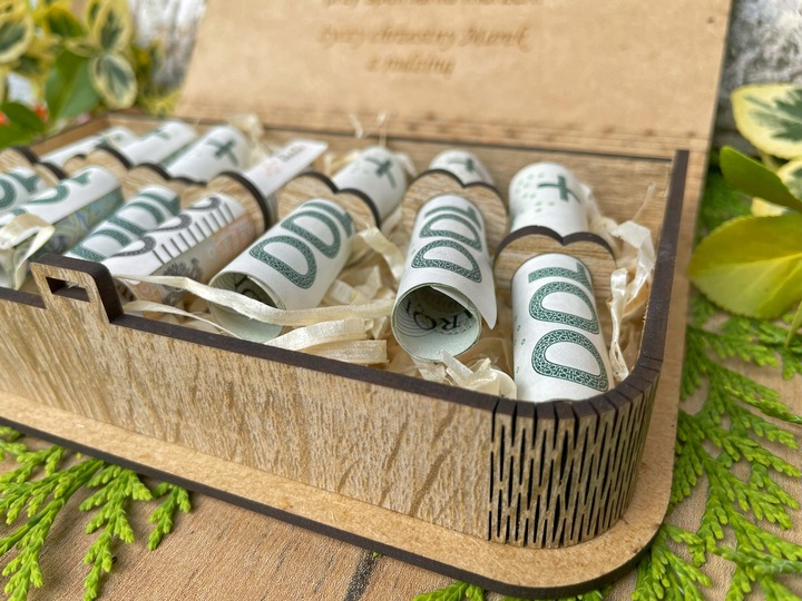 PUDEŁKO NA PIENIĄDZE PREZENT NA ROCZNICĘ URODZINY 18-40-100 LAT HD-KOLORY