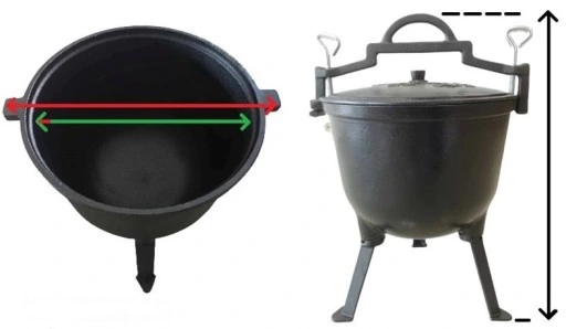 KOCIOŁEK ŻELIWNY MYŚLIWSKI GAR BLUMMENFELD 7L