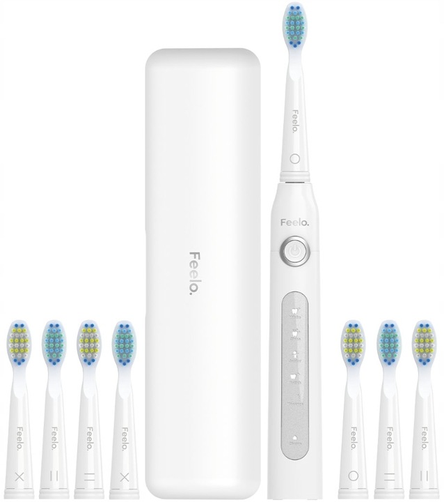 Szczoteczka elektryczna dla dzieci 7+ do zębów FEELO EASY 8 końcówek