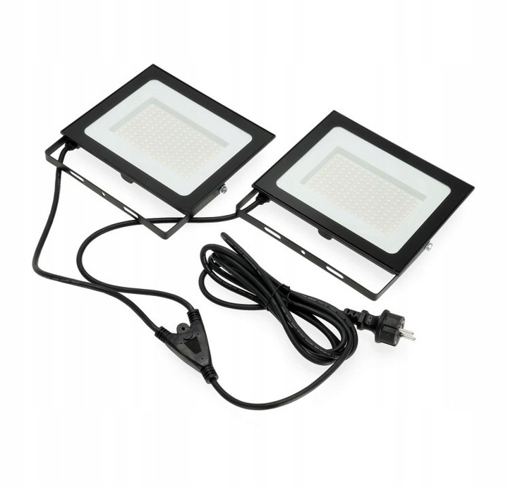 ZESTAW Statyw + Naświetlacz Halogen Budowlany 2x 100W LED 22000lm +