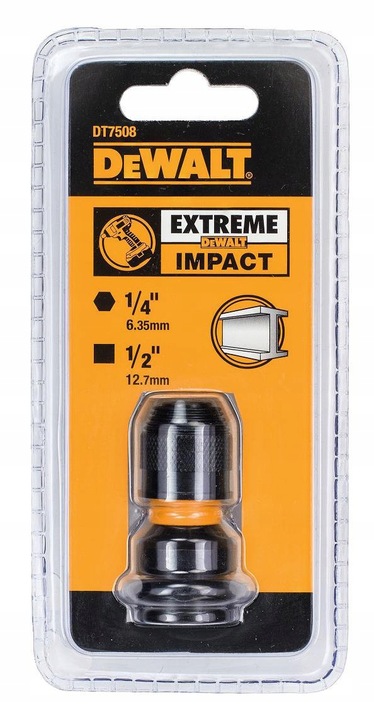 DEWALT ADAPTER PRZEJŚCIÓWKA REDUKCJA KLUCZY UDAROWYCH 1/2 NA 1/4 CAL DT7508