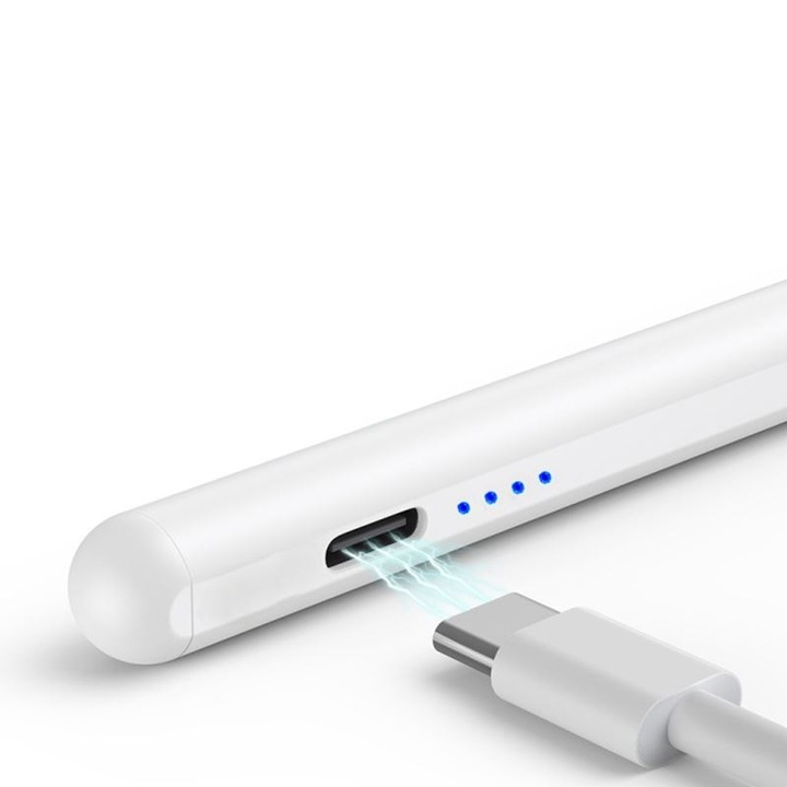 Rysik pojemnościowy aktywny dotykowy do tabletu telefonu Stylus Pen biały