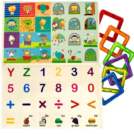 KLOCKI MAGNETYCZNE KONSTRUKCYJNE DUŻE PANELE 3D