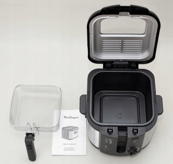 Frytkownica olejowa 1900W – frytownica | duża pojemność łatwe