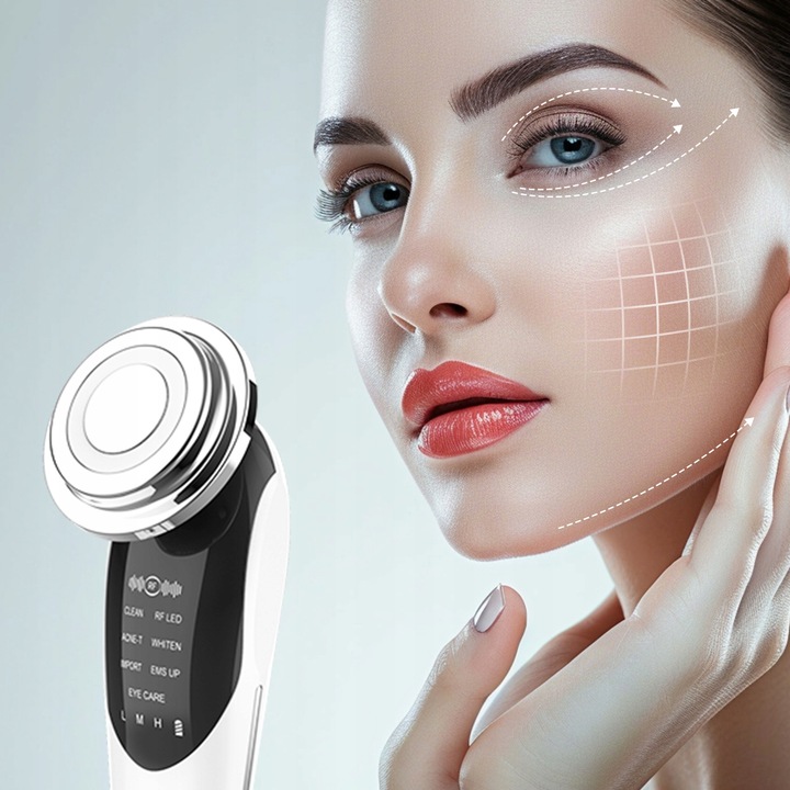 FOONNUN BEZIGŁOWA MASAŻER EMS TWARZY LIFTING 7w1 URZĄDZENIE DO MASAŻU