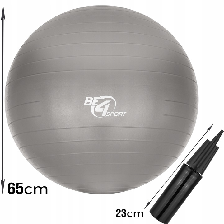 Piłka Gimnastyczna WZMOCNIONA Rehabilitacyjna Anti-Burst 65cm + Pompka