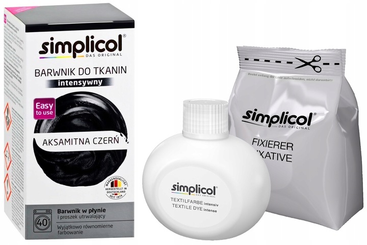 SIMPLICOL BARWNIK DO TKANIN 559G AKSAMITNA CZERŃ