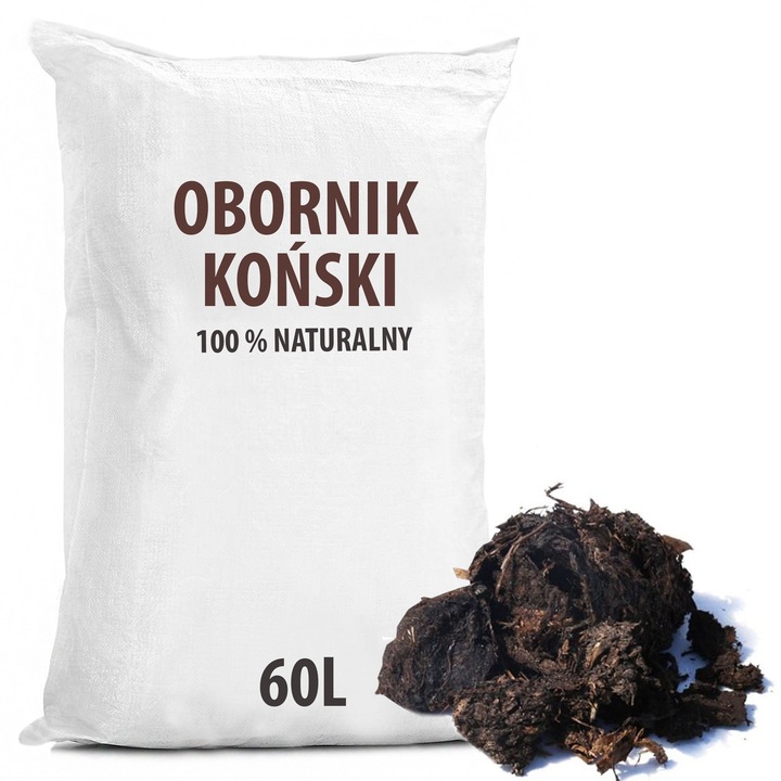 PRAWDZIWY OBORNIK KOŃSKI NIEGRANULOWANY NAJLEPSZY JESIENNY NAWÓZ WOREK