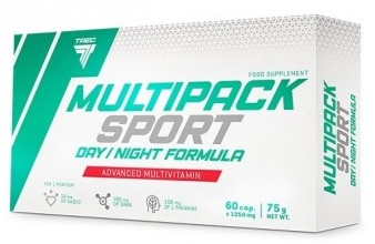 WITAMINY I MINERAŁY DLA SPORTOWCÓW Trec Multipack Sport Day/Night 60 kaps