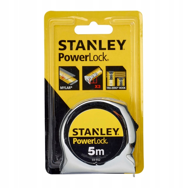 STANLEY Miara Taśma Zwijana Powerlock 5m 33-552