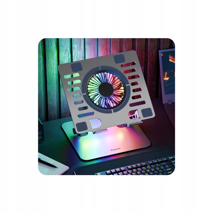 Podstawka Chłodząca pod laptopa REGULOWANA Huzaro Hold 4.0 RGB