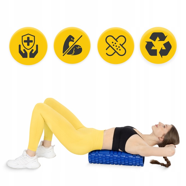 ROLLER WAŁEK DO MASAŻU CIAŁA MASAŻER Z WYPUSTKAMI DO ROLLOWANIA