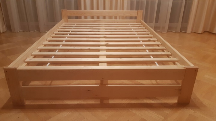 ŁÓŻKO DREWNIANE sosnowe Relax 140x200 + stelaż drewniany