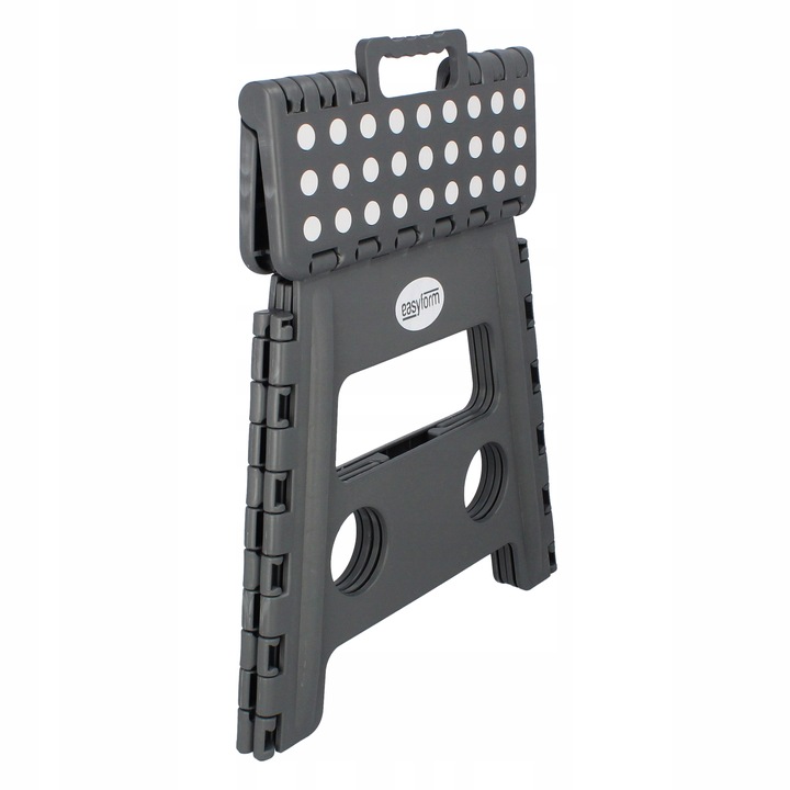 Taboret składany stołek podnóżek antypoślizgowy szary Easyform 32cm