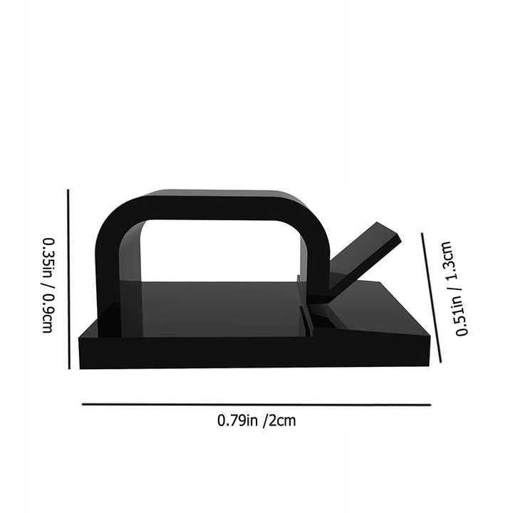 UCHWYT ORGANIZER KLIPS DO KABLI SAMOPRZYLEPNY X100