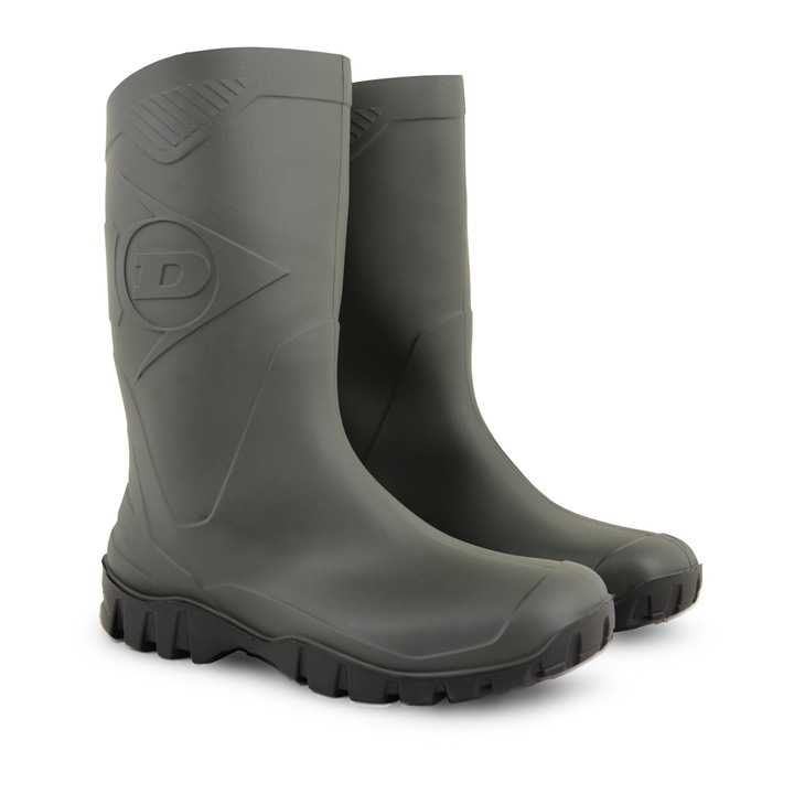 Kalosze Dunlop Dee zielono - czarne rozmiar 44 ogród grzyby las