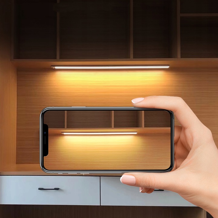 Lampa Listwa Oświetleniowa podszafkowa LED CZUJNIK RUCH MAGNES 60cm
