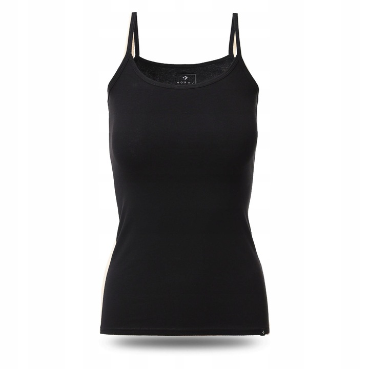 TOP DAMSKI Dopasowany Koszulka Gładka Bez Rękawów Podkoszulka MORAJ XL
