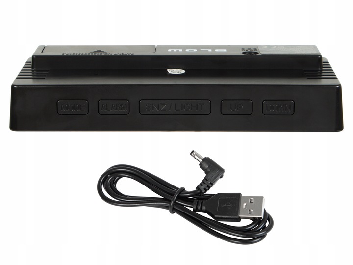 BUDZIK ELEKTRONICZNY ZEGAR LED CYFROWY STOJĄCY TERMOMETR ALARM DATA