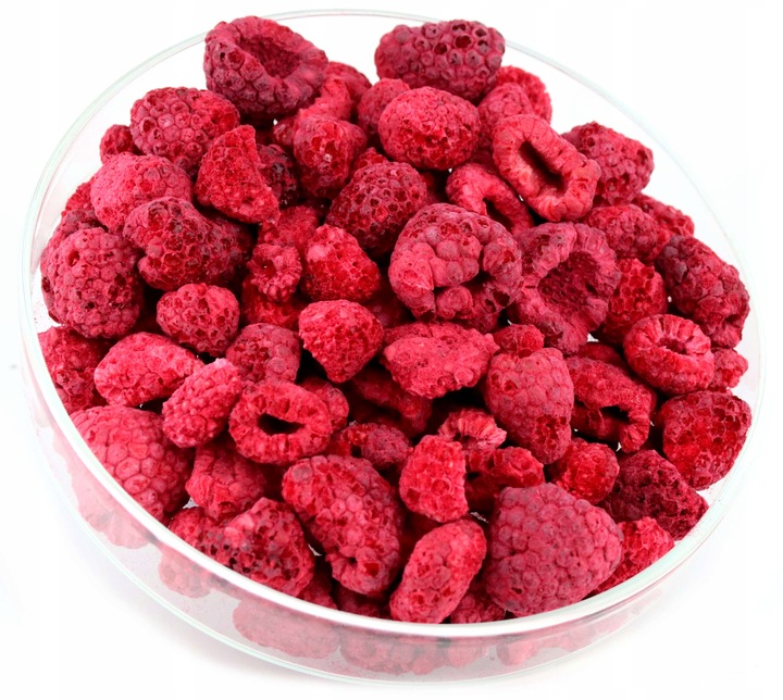 MALINA LIOFILIZOWANA cała maliny liofilizowane całe owoce 100 g klasa A