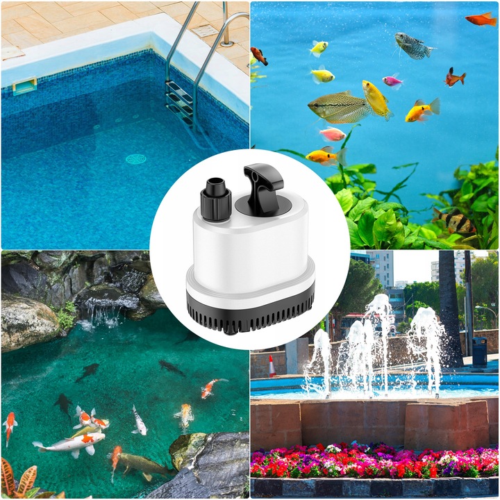 POMPA NISKIEGO ZANURZENIA 2500L/H 40W akwariowa Ultra cicha pompa staw