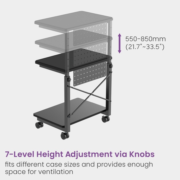 Mobilna Podstawka Stolik Półka pod Komputer PC Drukarkę Spacetronik SPC112
