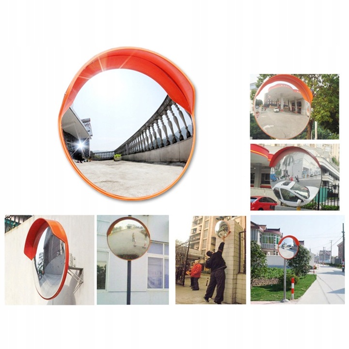 NIETŁUKĄCE LUSTRO WYJAZDOWE MAGAZYNOWE DROGOWE 60CM 600MM SFERYCZNE u-18a