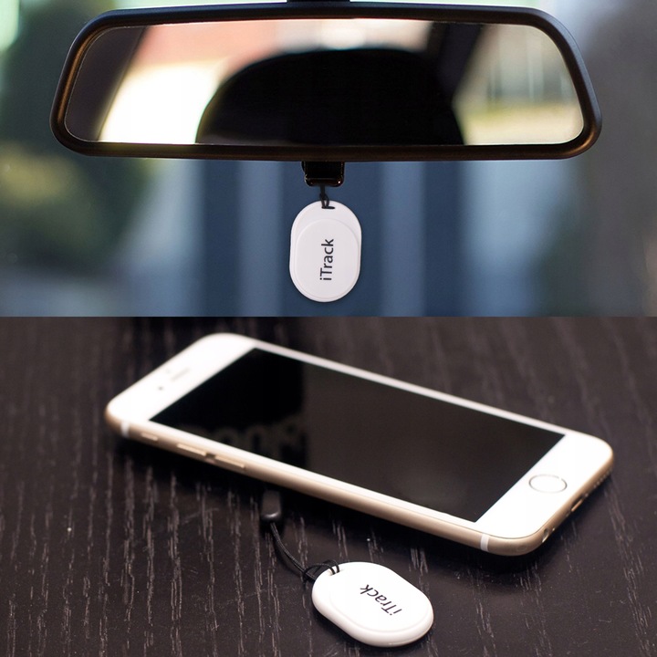 iTrack mini Lokalizator Bluetooth 5.0 Brelok Kluczy Portfela Alarm PREZENT