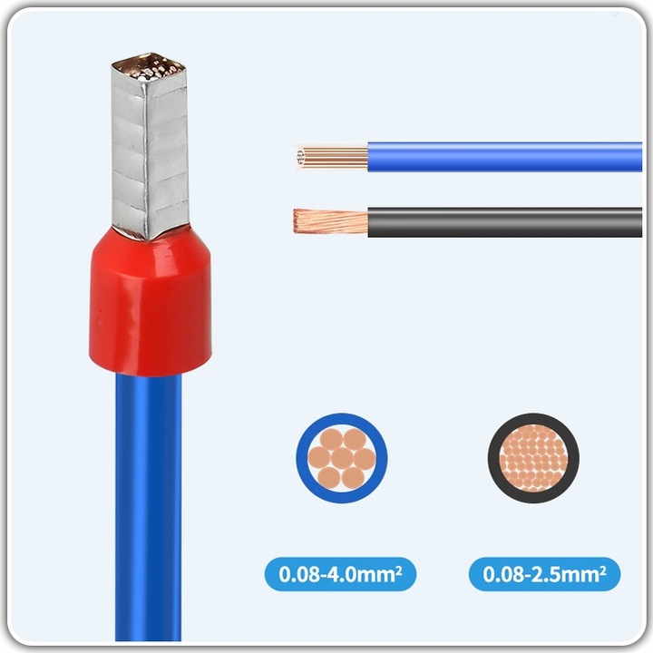 ZACISKARKA PRASKA DO KONEKTORÓW Szczypce PRZEWODÓW KABLI 1200 szt. +