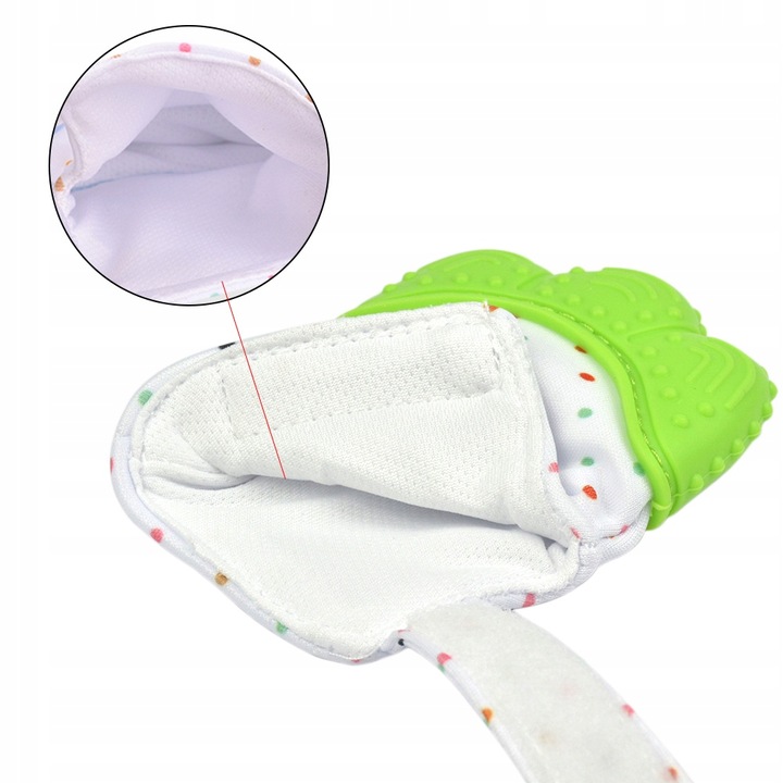 GRYZAK RĘKAWICZKA NA ZĄBKOWANIE NIEMOWLĘ KOLORY