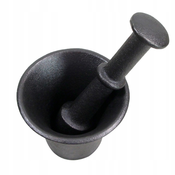 MOŹDZIERZ ŻELIWNY KUCHENNY Z TŁUCZKIEM DO PRZYPRAW ZIÓŁ TŁUCZEK UBIJAK