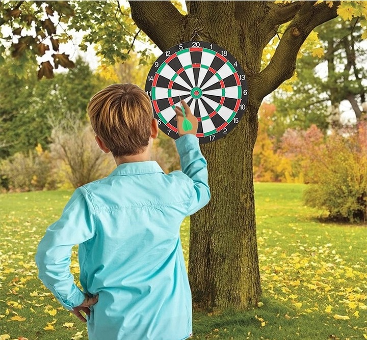TARCZA DO GRY W DART RZUTKI LOTKI SIZALOWA ZESTAW TARCZA 38 CM + 6 RZUTEK