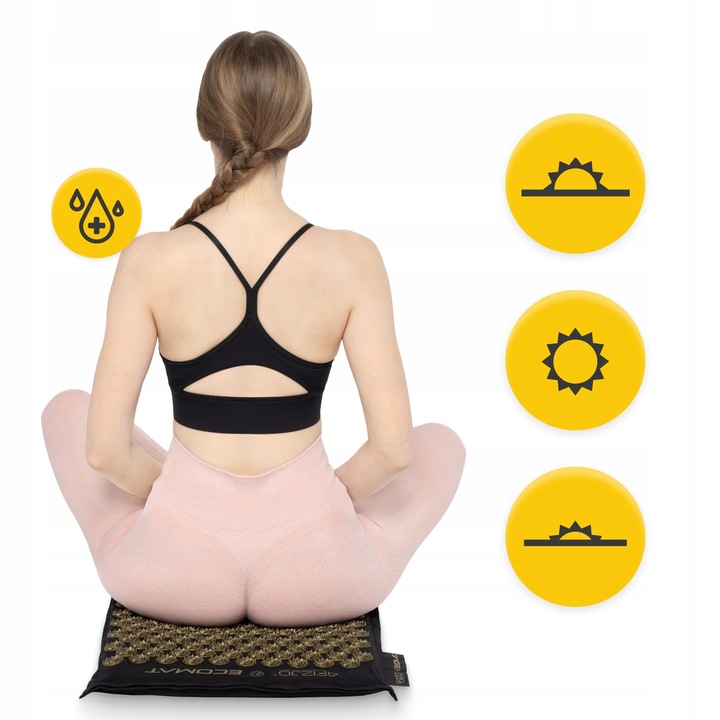 MATA DO AKUPRESURY ECO Z KOLCAMI ZDROWOTNA RELAKS MASAŻ PODUSZKA TORBA