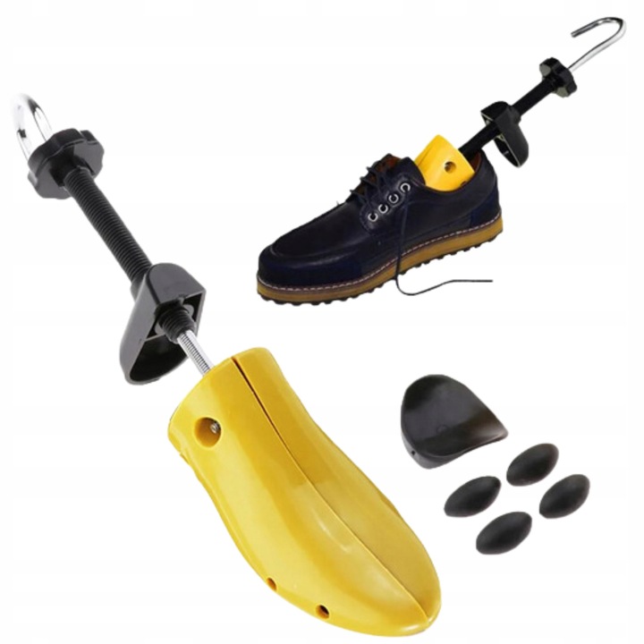 2x Regulowane prawidła do rozciągania butów obuwia 40-47 z nakładkami Para