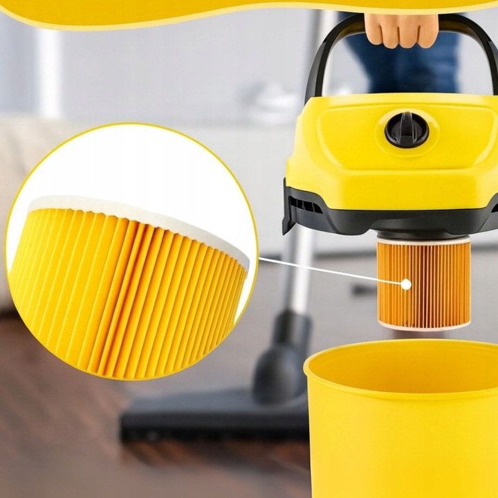 3x Filtr do odkurzacza Karcher Papierowy Harmonijkowy filtr zamiennik