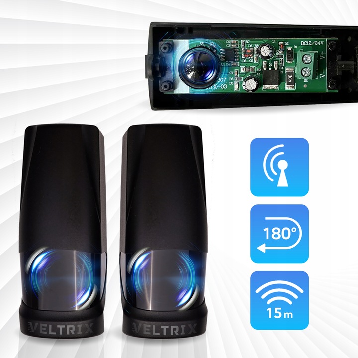 Napęd bramy dwuskrzydłowej WIFI ZESTAW 2x2m 400kg + 4 piloty + lampa LED