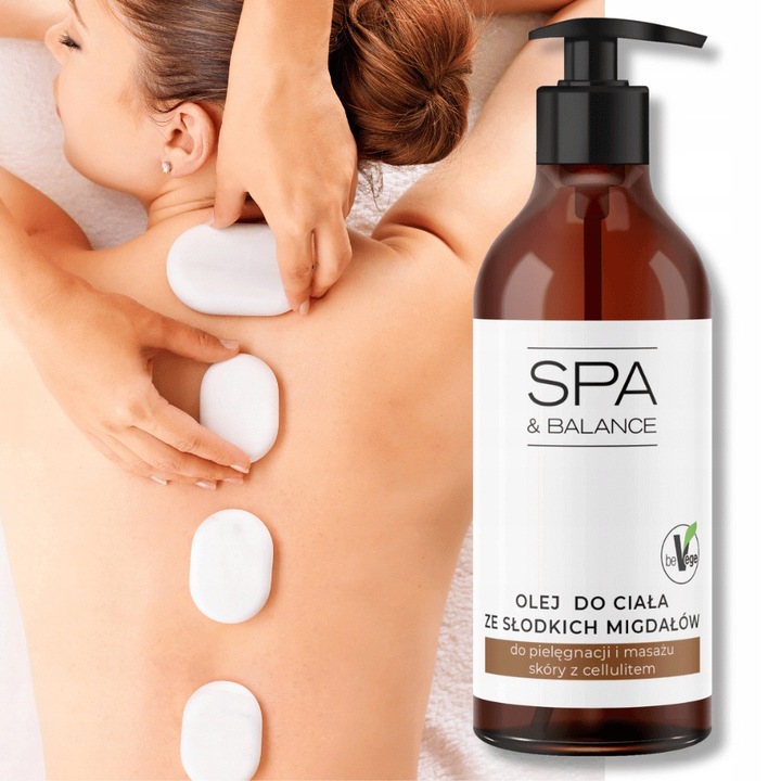 Olejek do masażu krocza olej ze słodkich migdałów z dozownikiem 500ml
