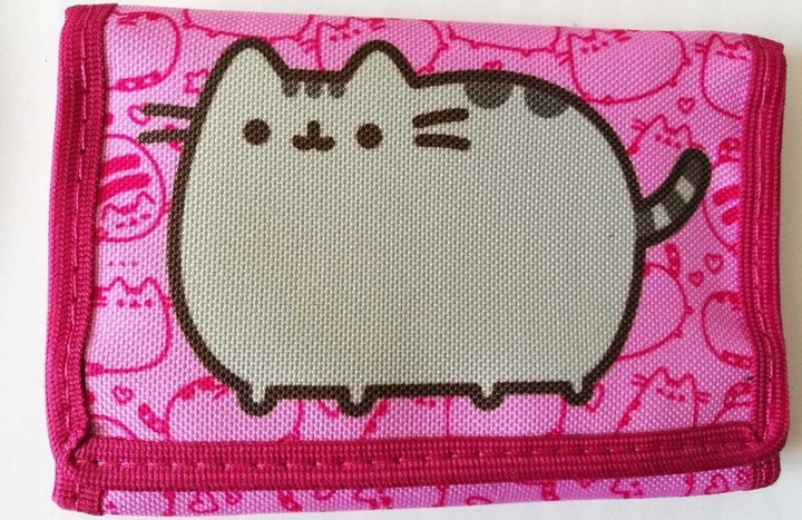 GRUBY KOTEK Saszetka Nerka + Portfel Różowy Na Prezent